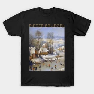 Pieter Bruegel The Elder - Winter Landscape with Bird Trap T-Shirt